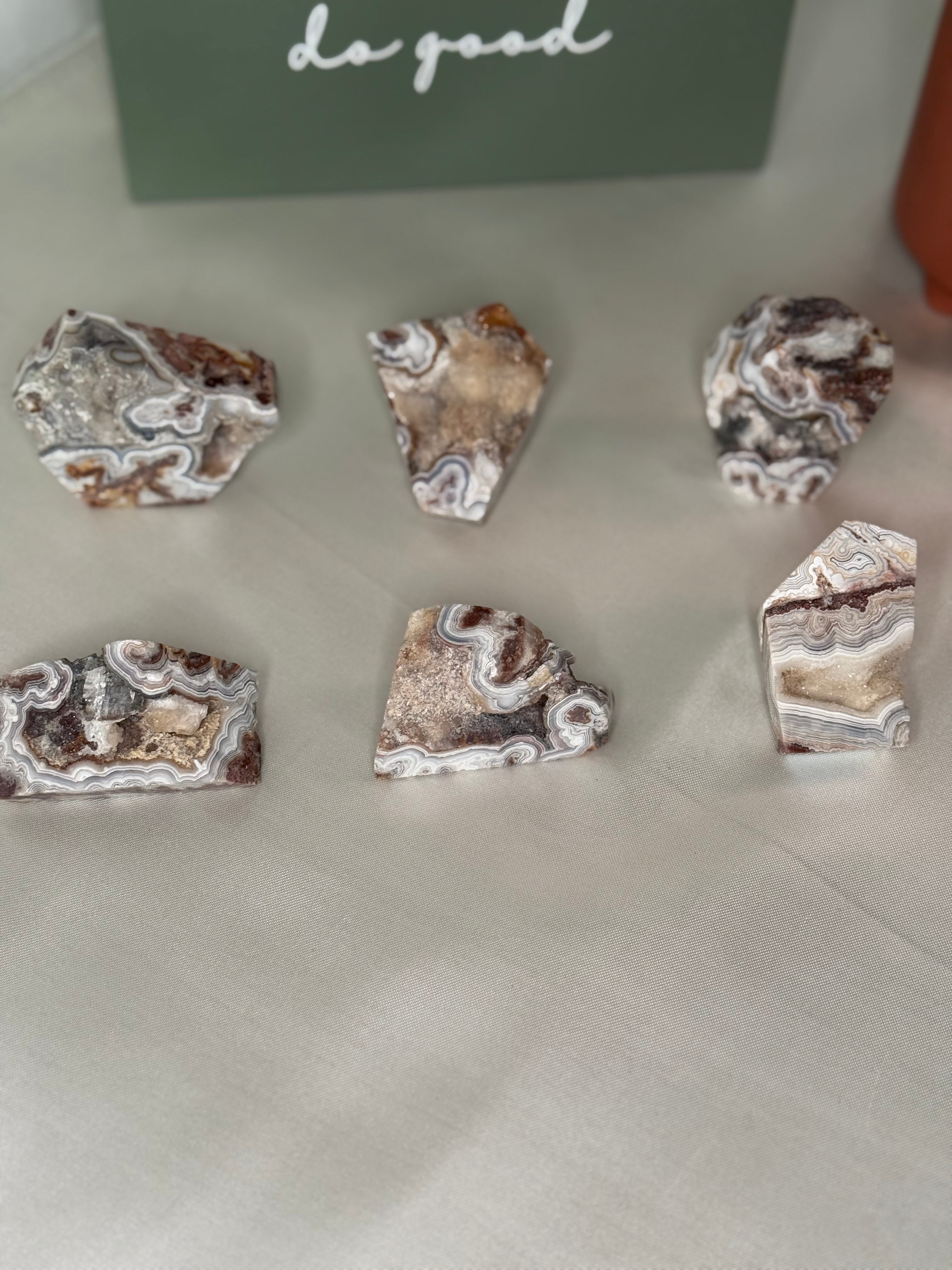 Mexican crazy lace agate freeforms