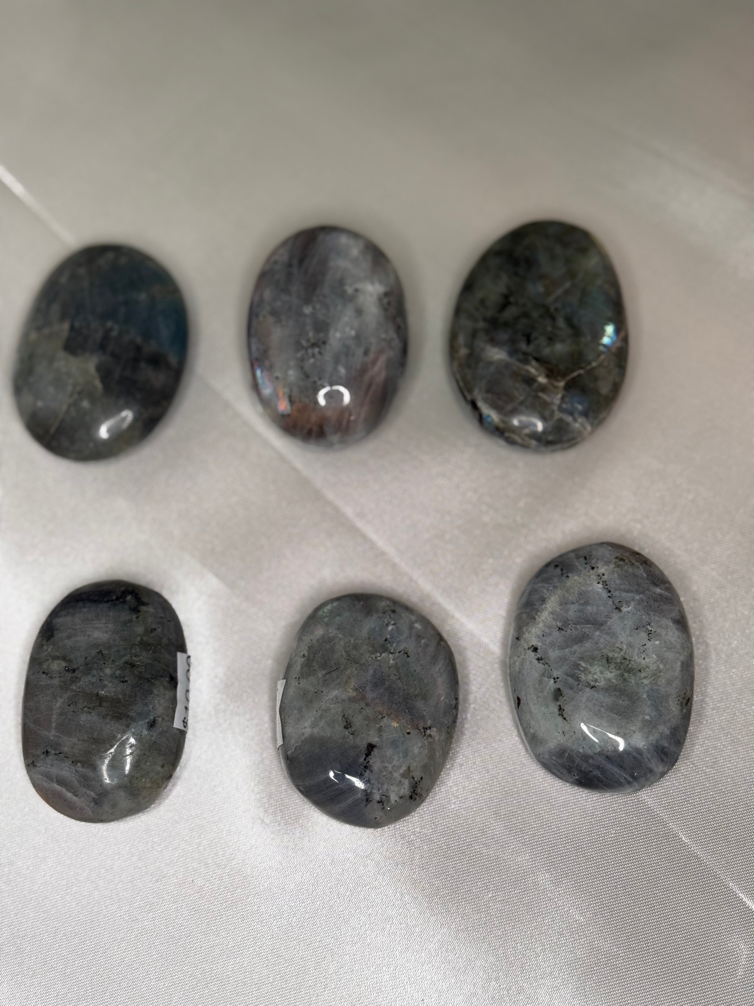Labradorite palm stones