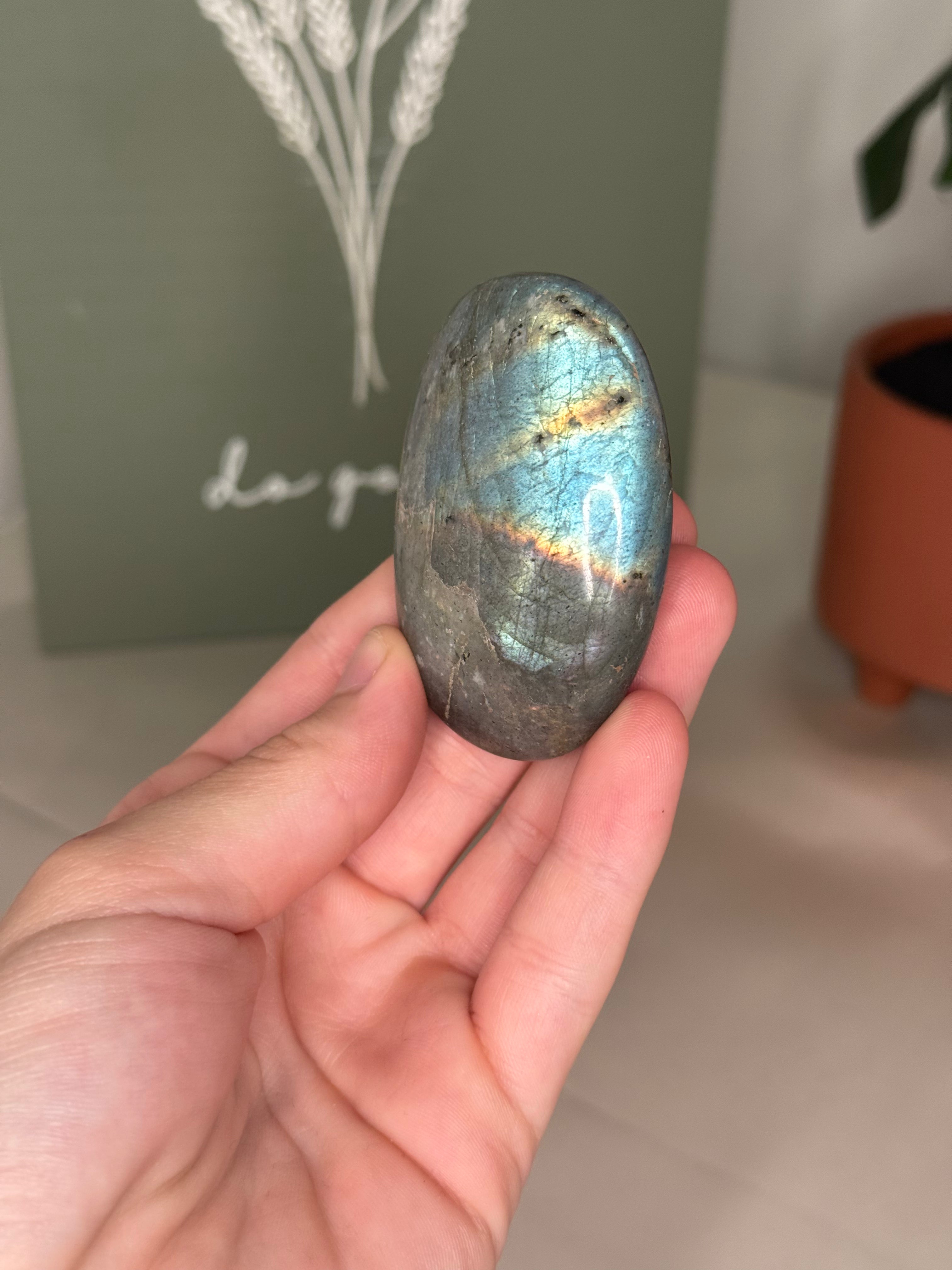 Labradorite palm stones