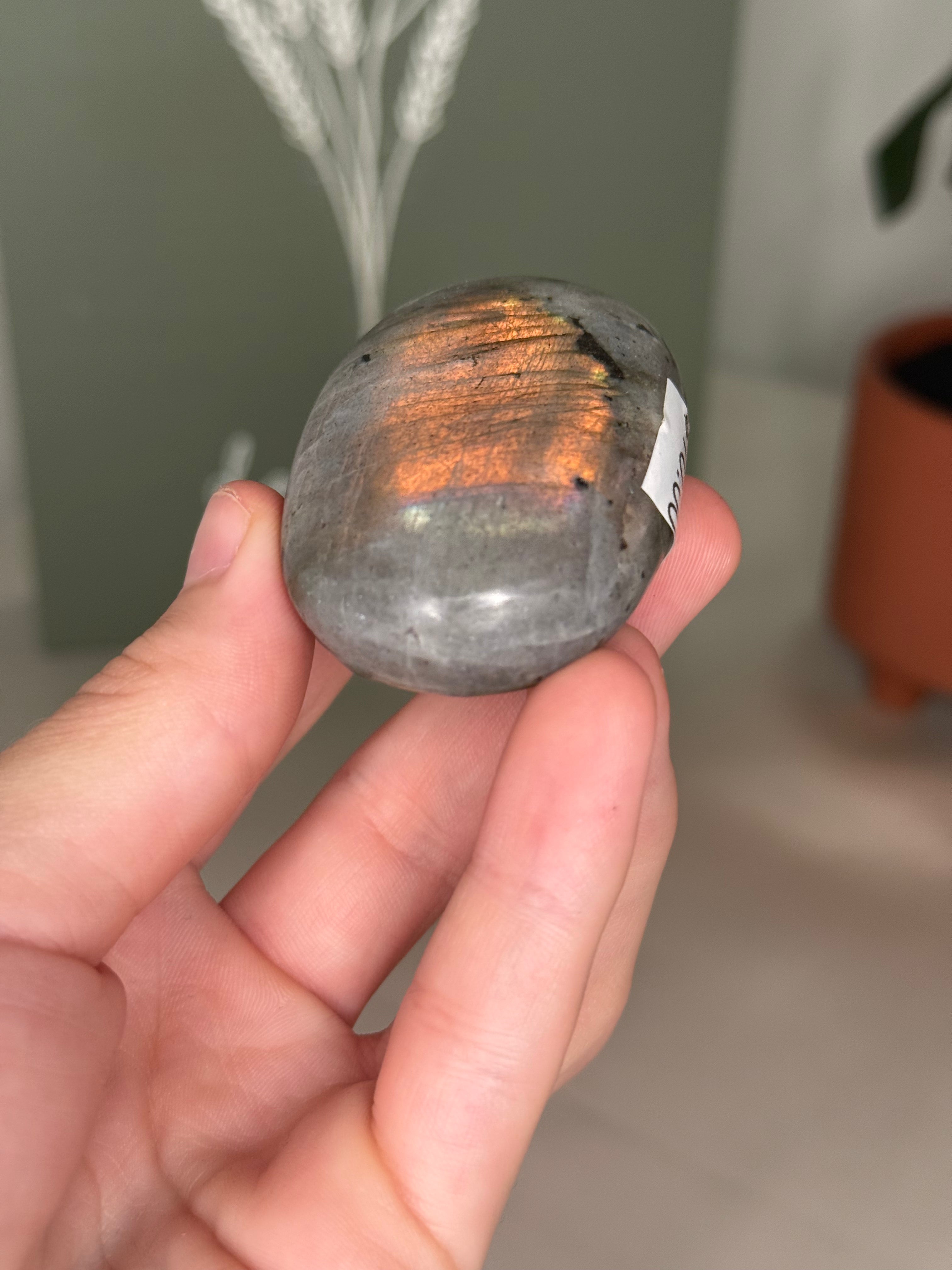 Labradorite palm stones