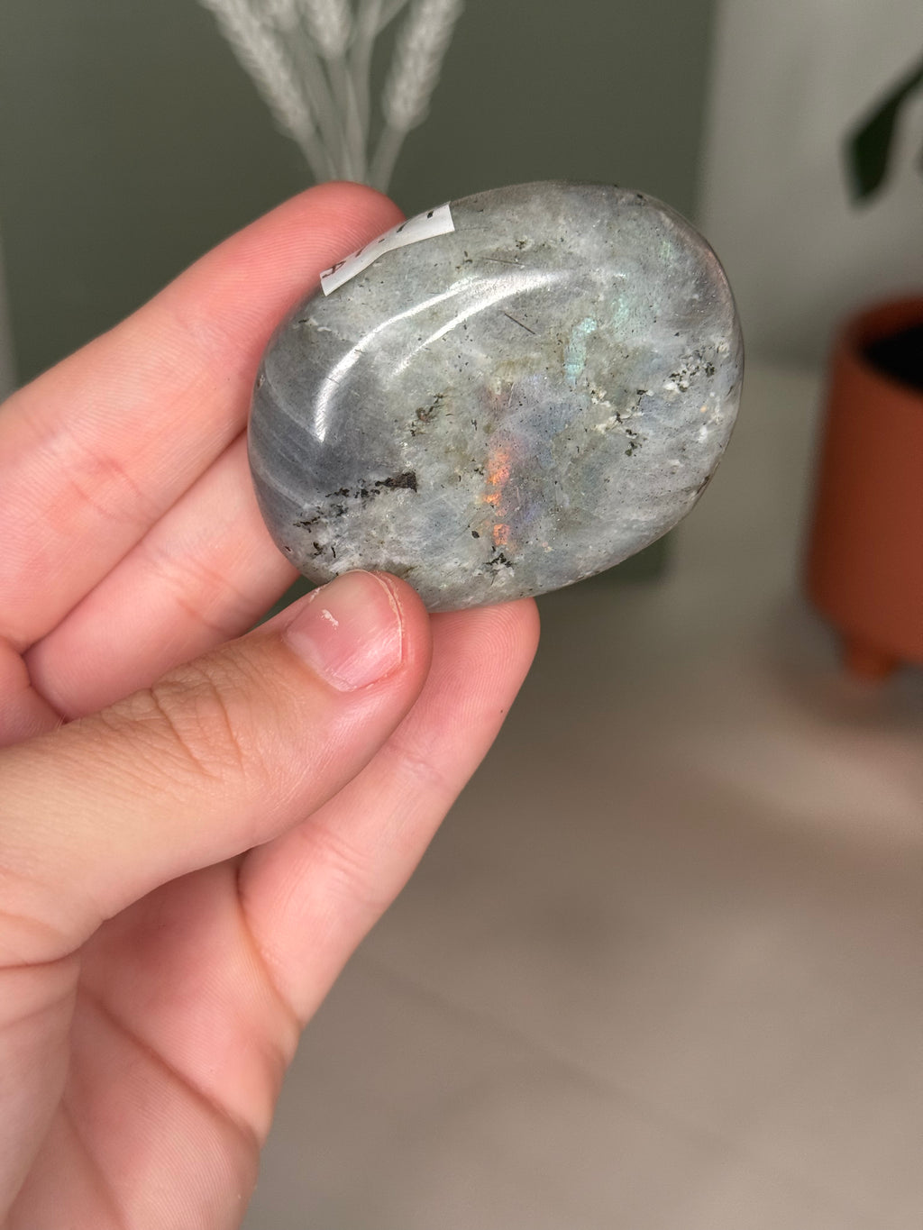 Labradorite palm stones