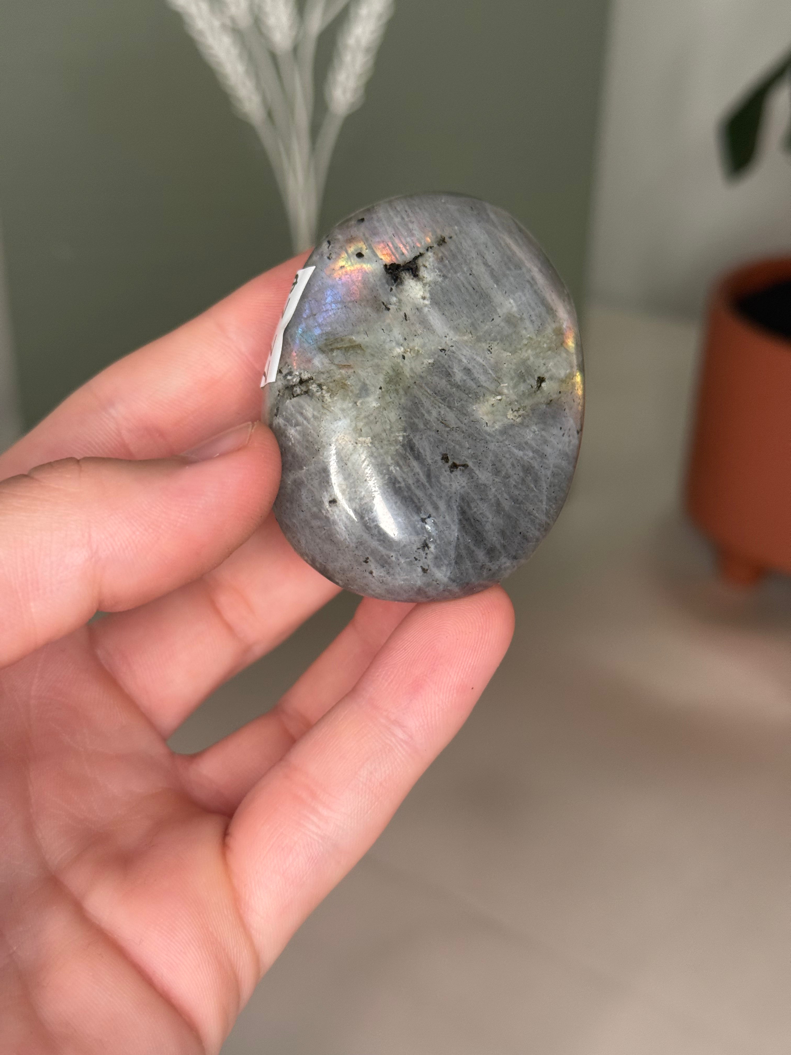 Labradorite palm stones