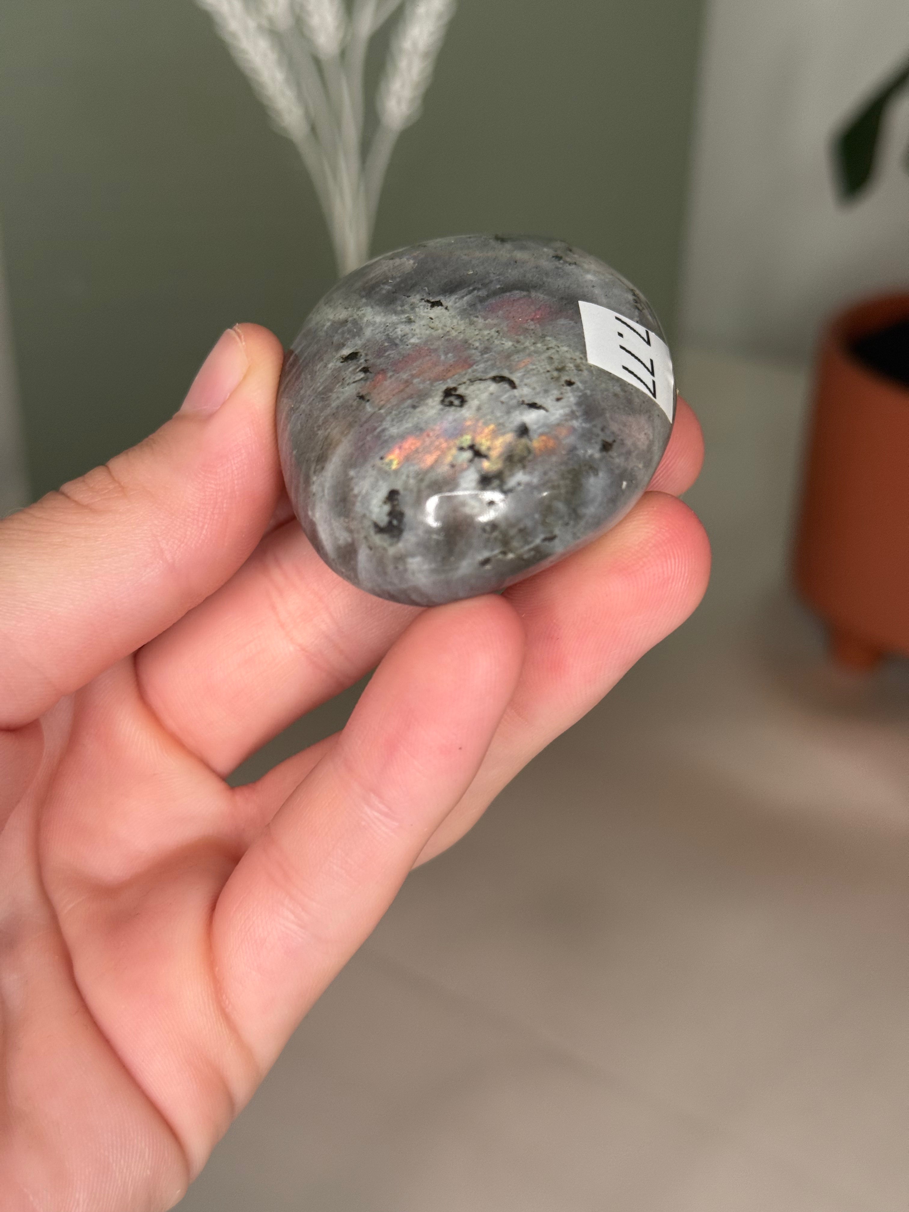 Labradorite palm stones