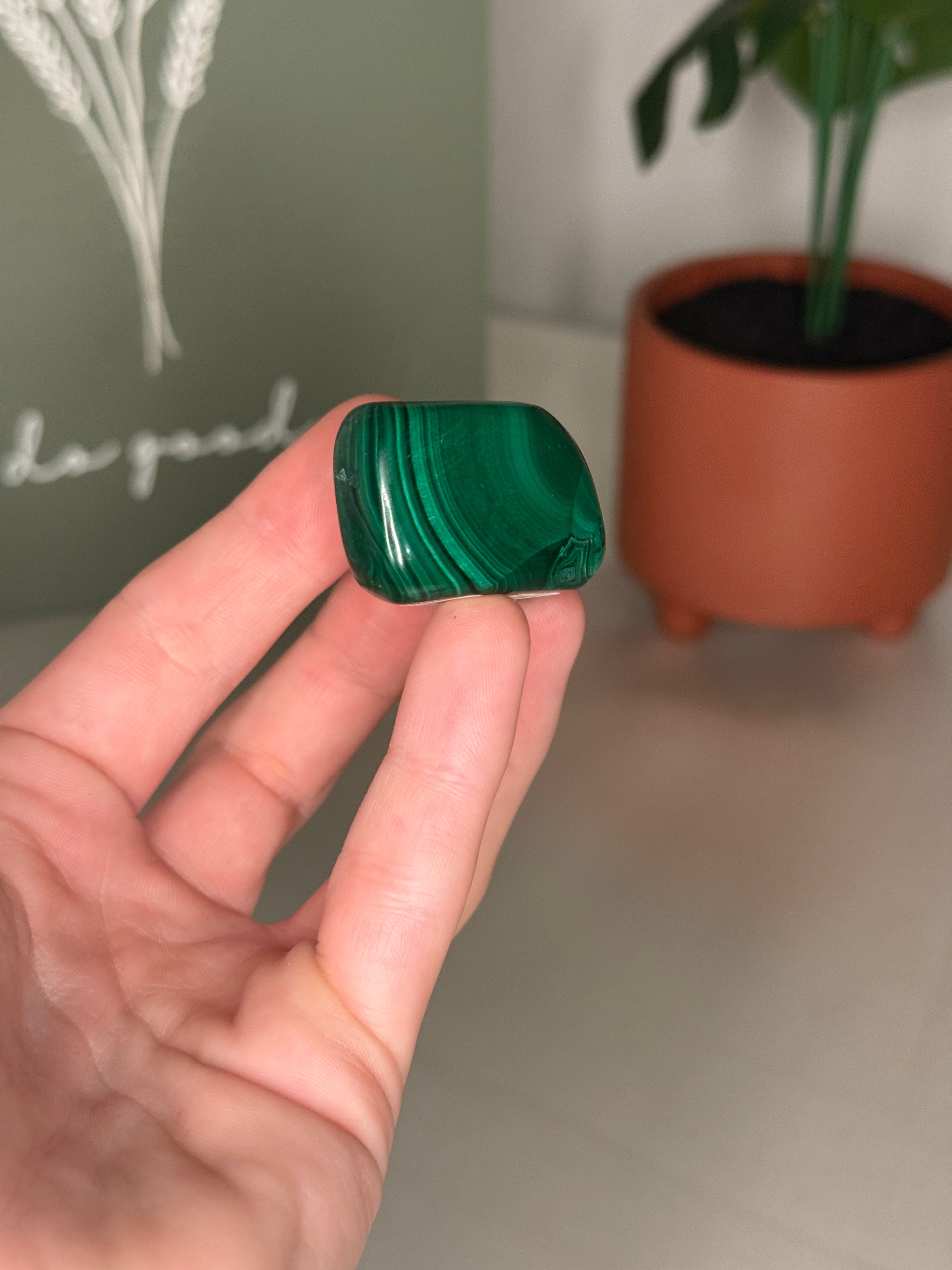 Malachite tumbles