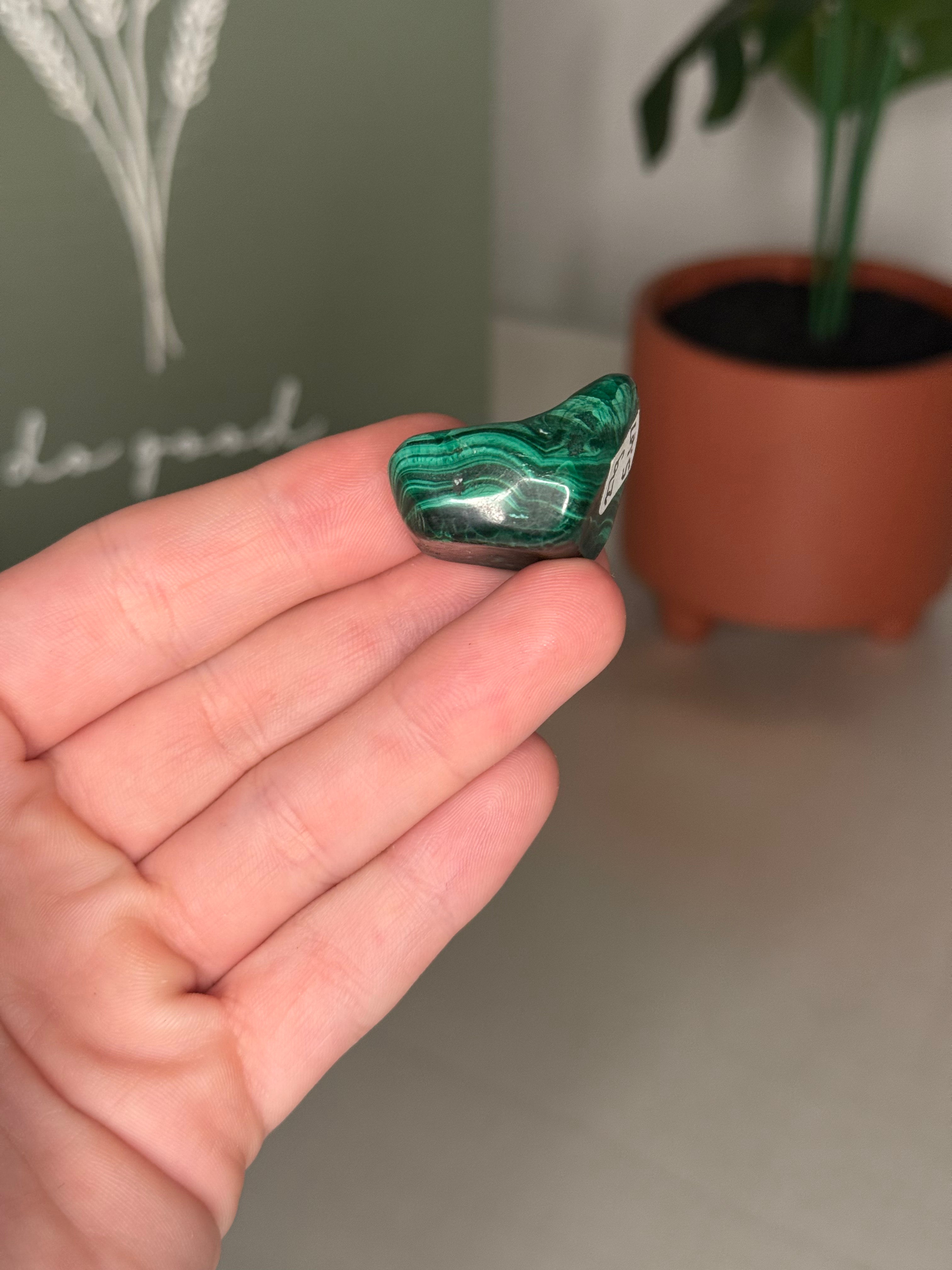 Malachite tumbles