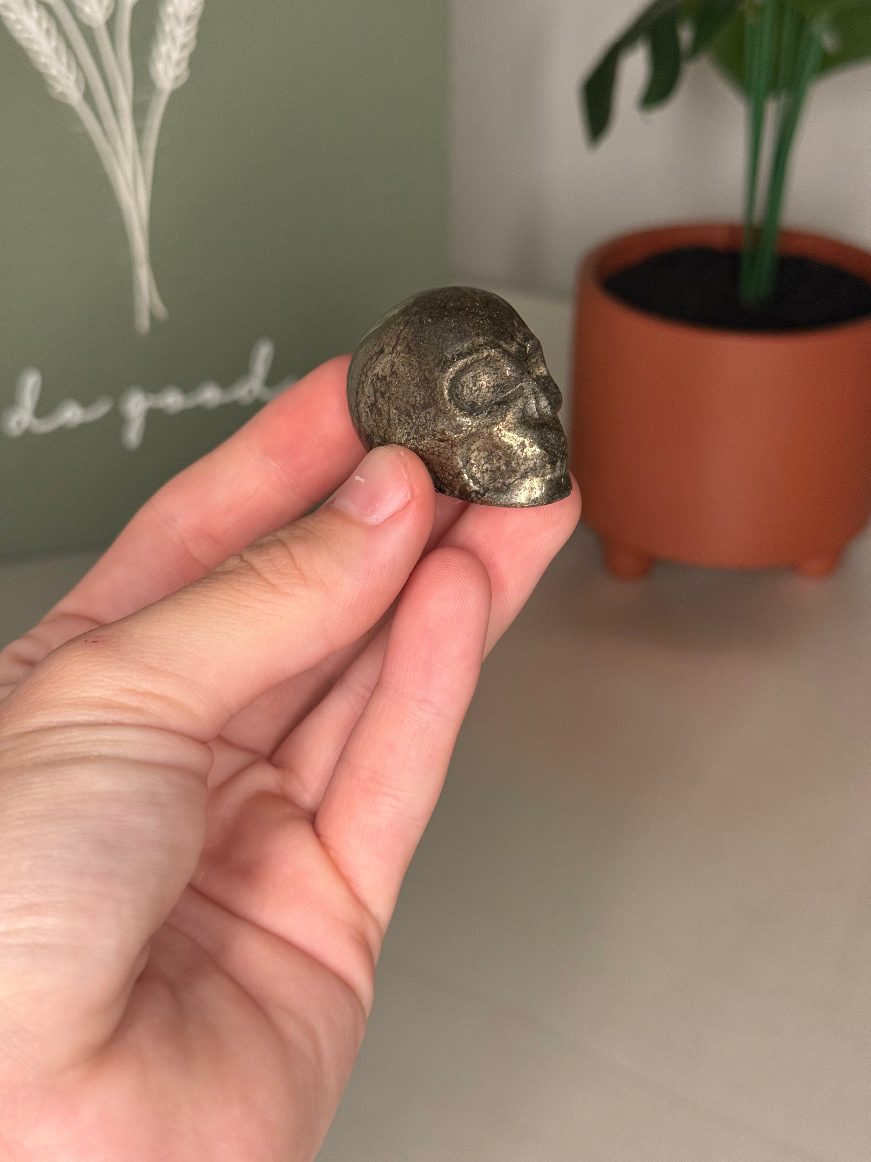 Pyrite skull