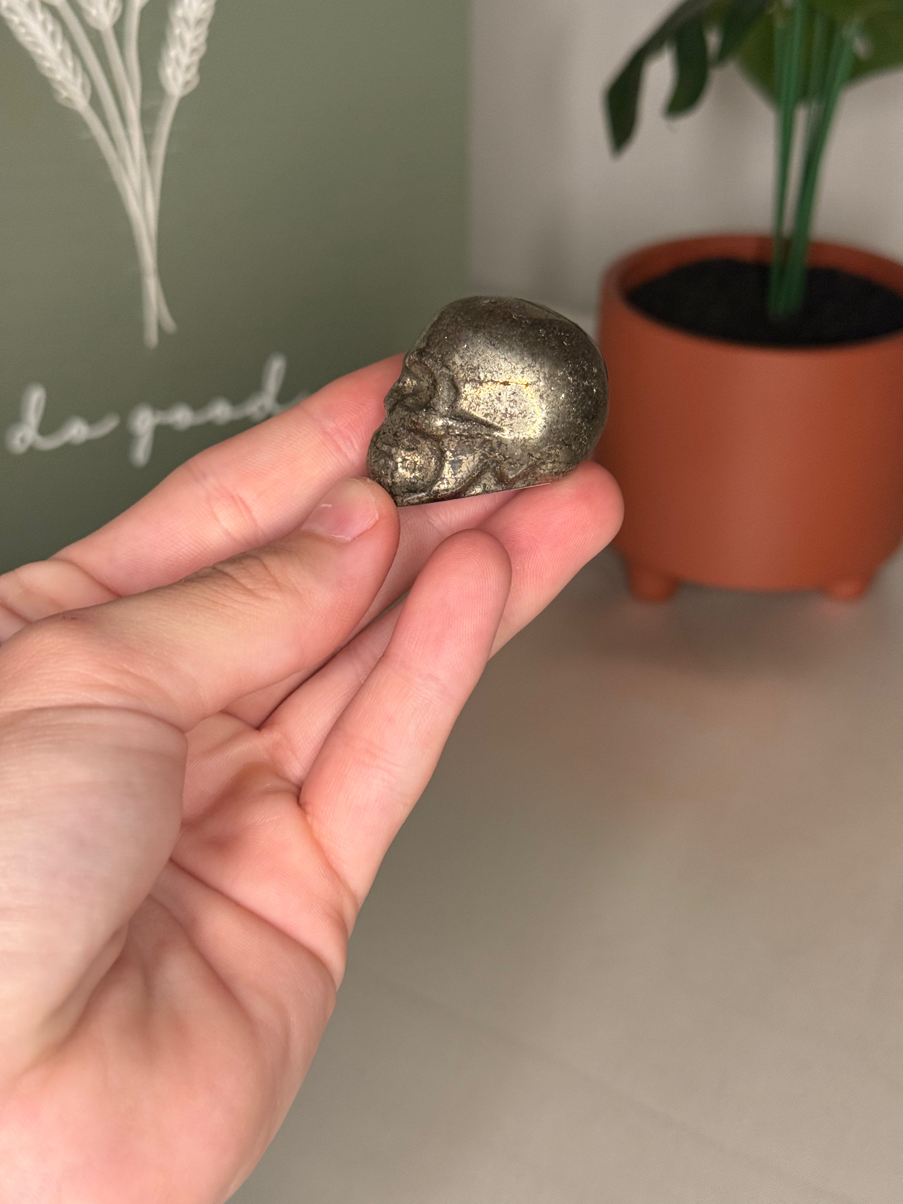 Pyrite skull