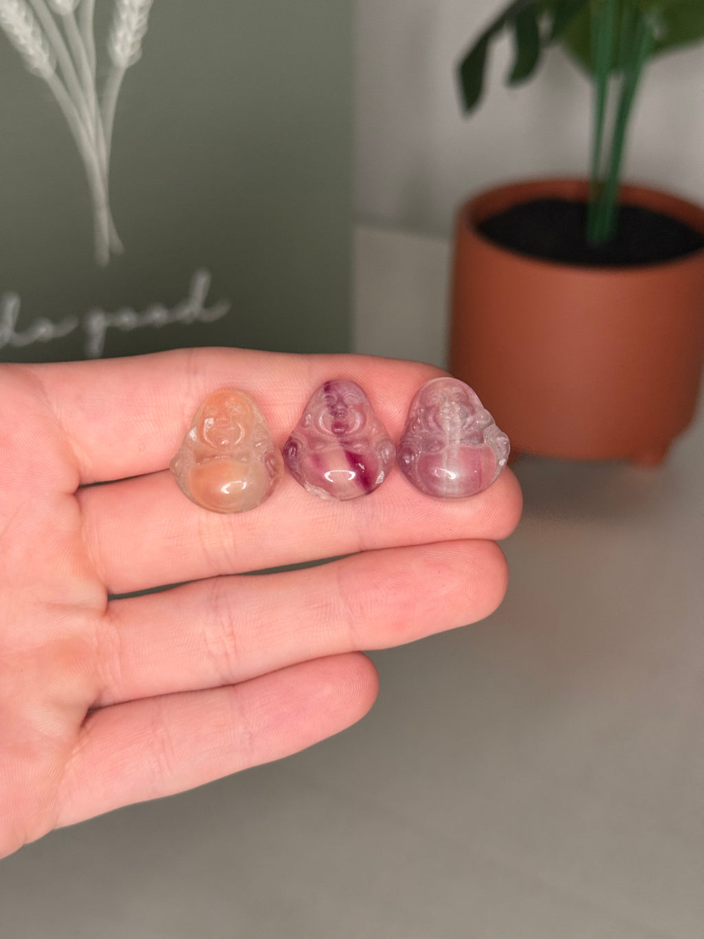 Fluorite carvings