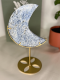 Kyanite moon on a stand