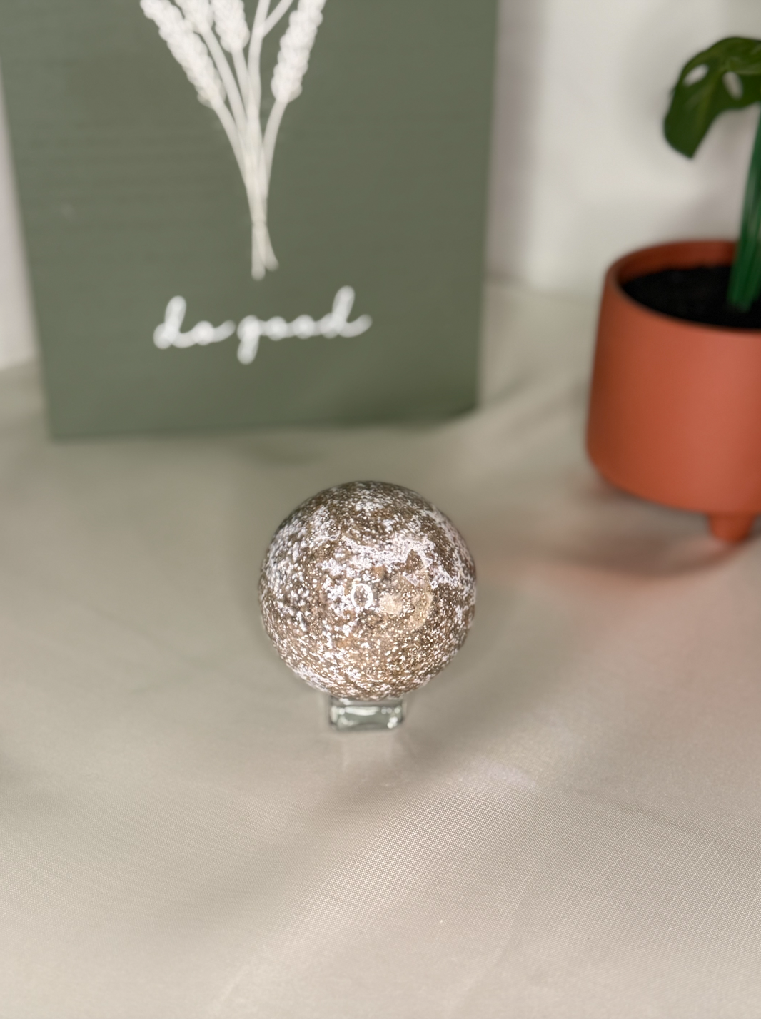 Ocean jasper sphere
