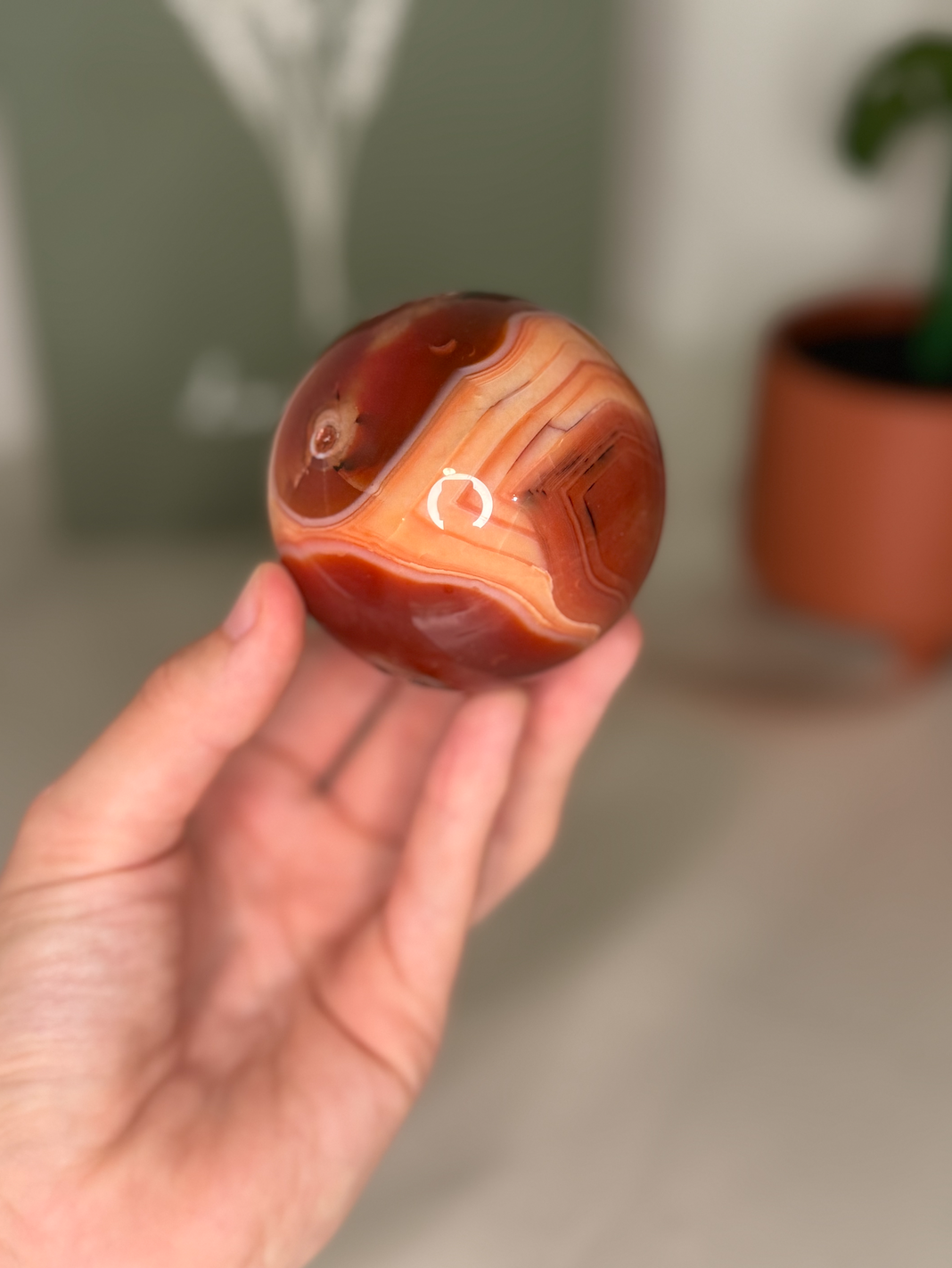 Carnelian sphere