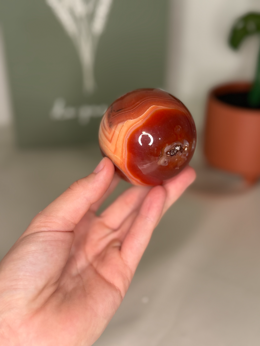 Carnelian sphere