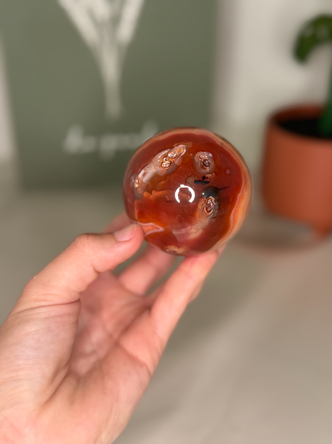 Carnelian sphere
