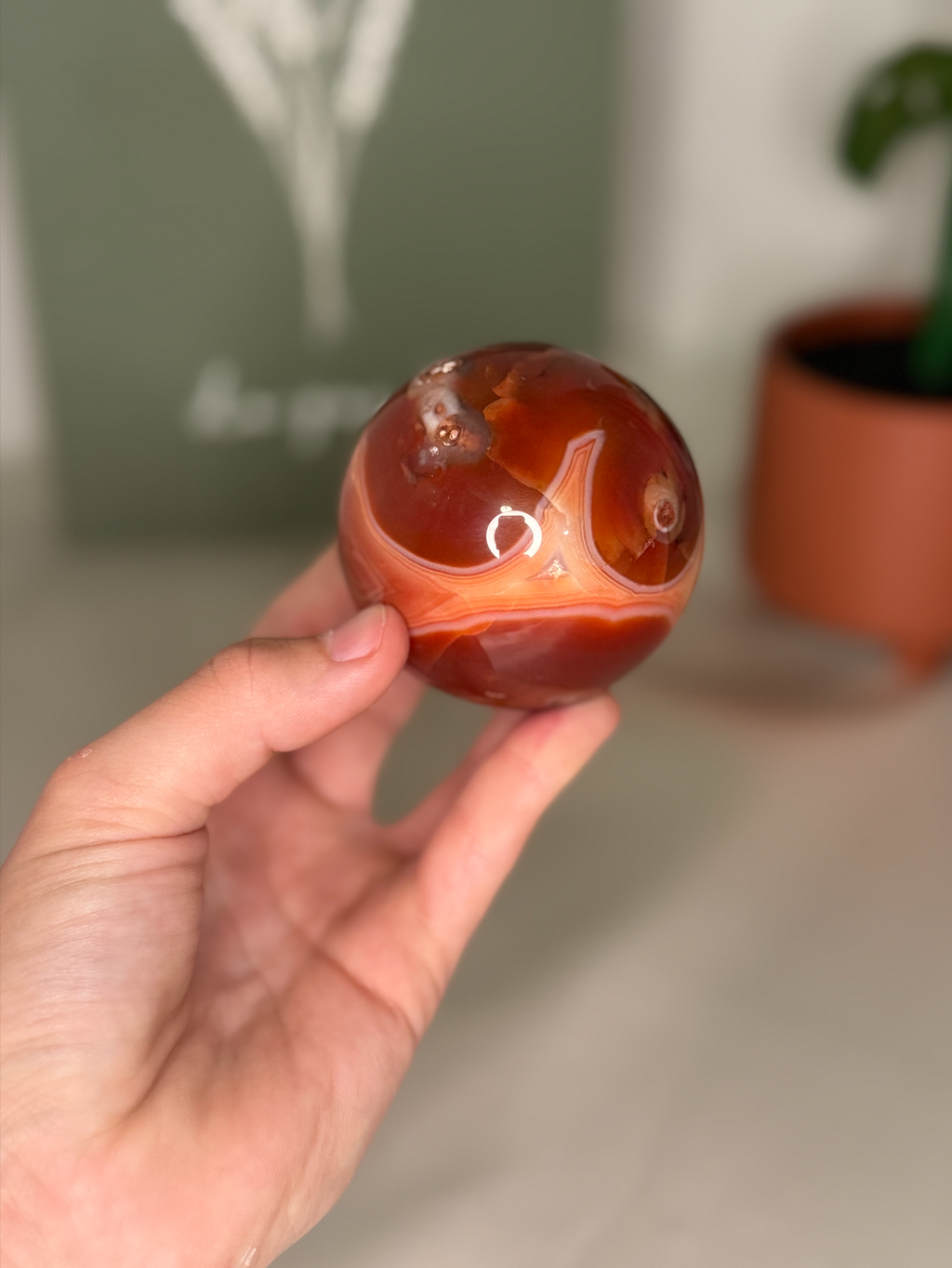 Carnelian sphere