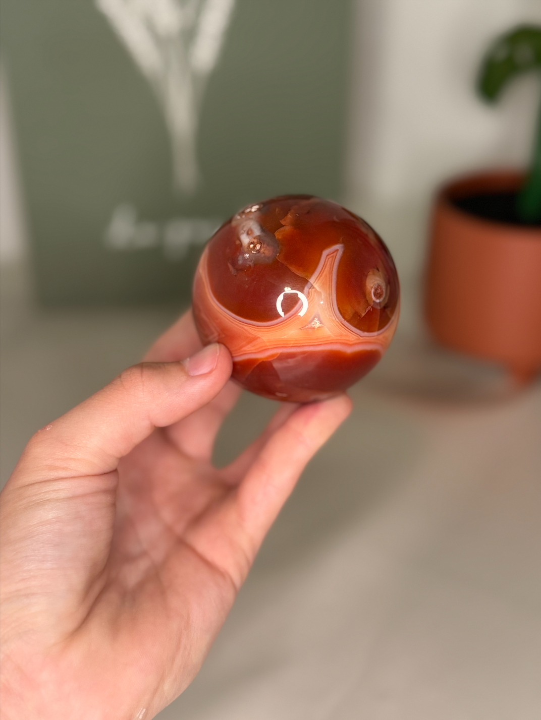 Carnelian sphere