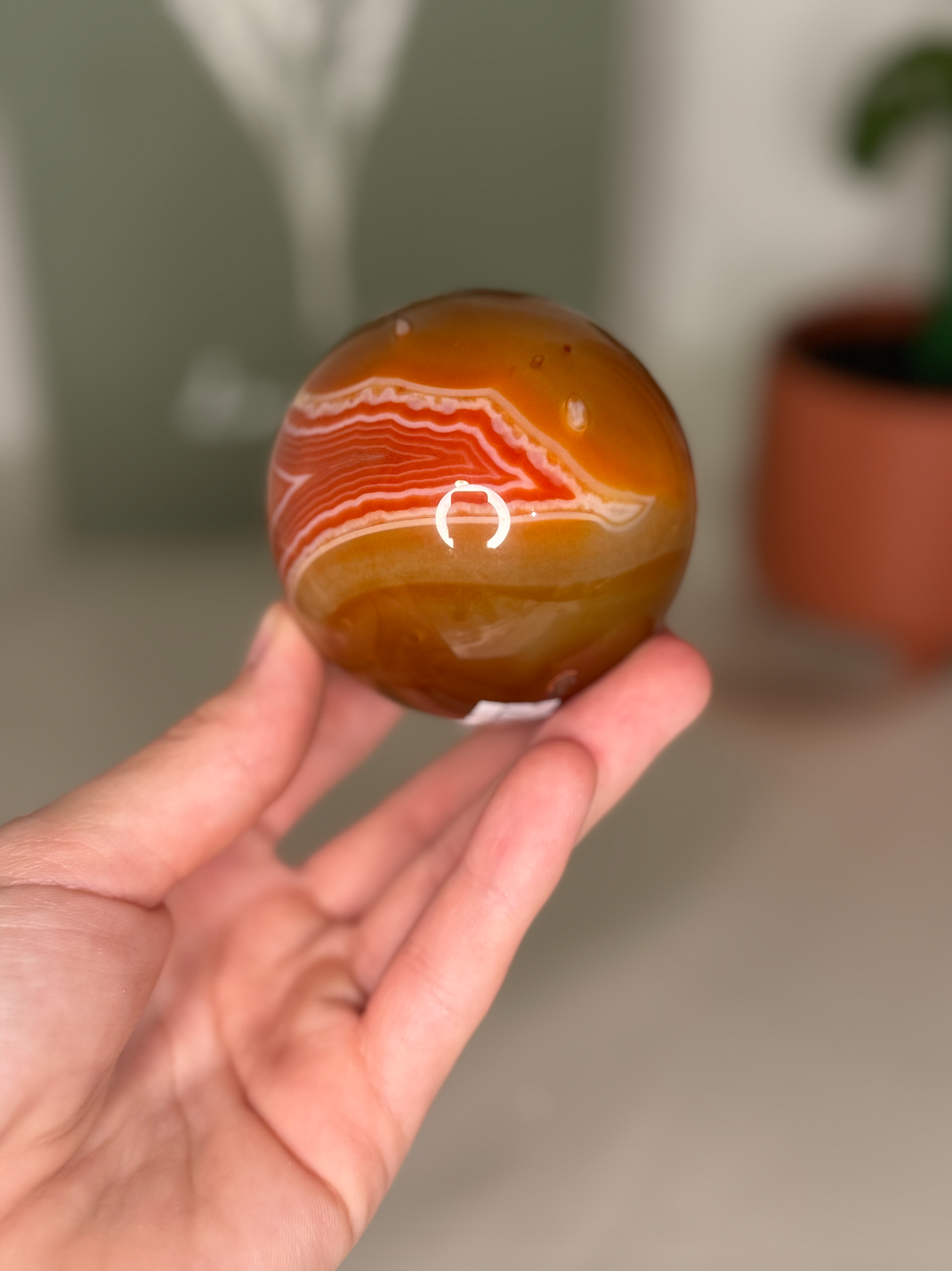 Carnelian sphere