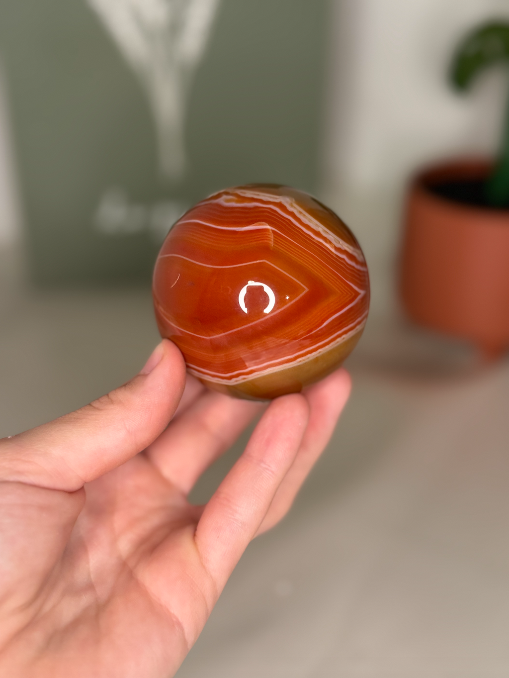 Carnelian sphere
