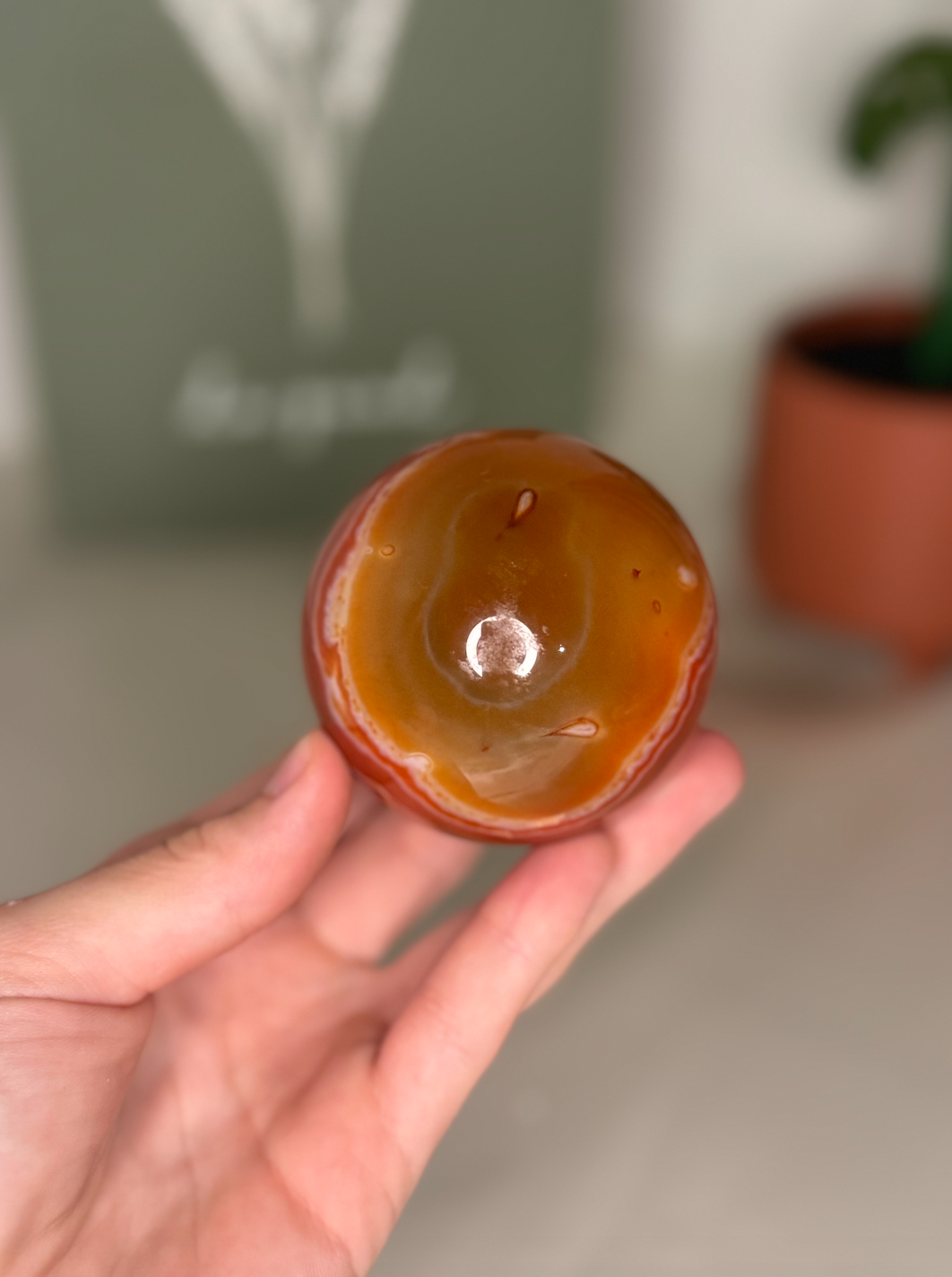 Carnelian sphere